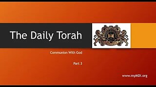 Communion with God - Part 3