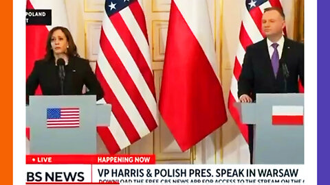 Kamala Cackles At Poland's President Andrzej Dudas