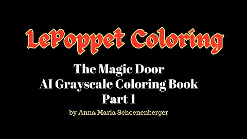Magic Door-AI Grayscale Coloring Book-Part 1