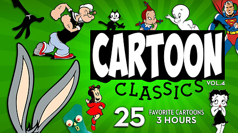 3 Hours of Classic Cartoons v.4 | Casper, Bugs Bunny, Popeye, and More!