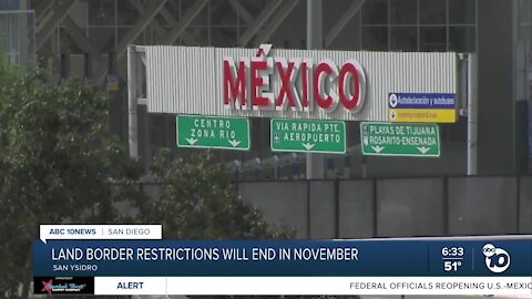 After over one year, border restrictions to end