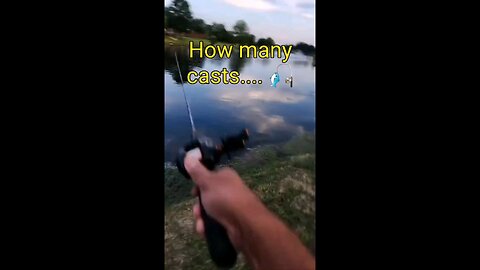 How Many Casts To Catch a Bass on Bed? #fishing #bassfishing #ultralightfishing