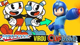 Jogo do Mega Man Estilo Cuphead - Megaman Power Battle #shorts