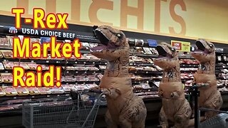 See What Happens When Dinosaurs Raid the Market!