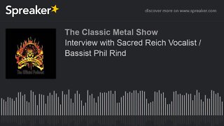 Interview with Sacred Reich Vocalist / Bassist Phil Rind