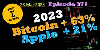 BriefCrypto - 2023 - Bitcoin UP 63% & Apple UP 21%