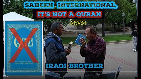 Iraqi Brother reveals shocking truth about the Quran'