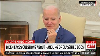 Biden Smirks As He Ignores Questions About Classified Documents
