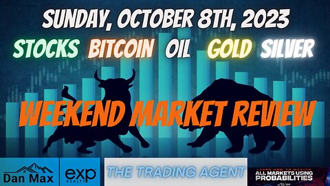 Weekend Market Review for Sunday, October 8th, 2023 for #Stocks #Oil #Bitcoin #Gold and #Silver