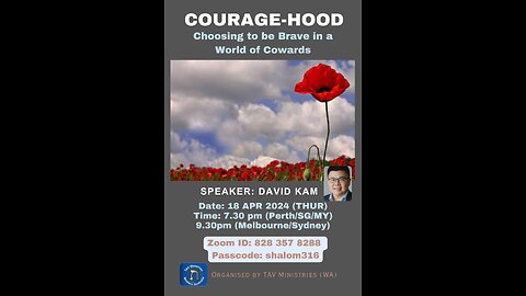 Courage-hood: choosing to be brave in a world a cowards.