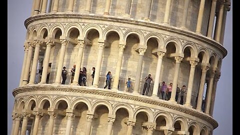 Leaning tower of Pisa and Pisa city view in cinematic details