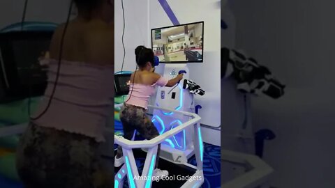 Gaming Gadgets & Cute girl playing virtual game ! #shorts