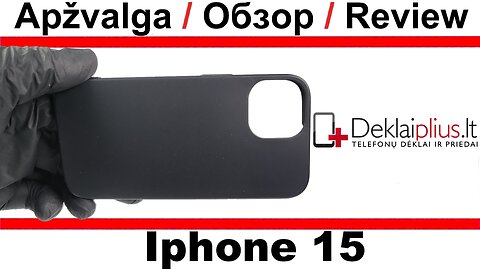 Silikoninis ploniausias dėklas - juodas Apple Iphone 15