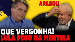 Lula pego na mentira e apaga post - Eles não cansam de mentiras!