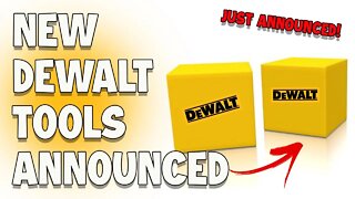 Dewalt Tool Just Announced Two New Power Tools!