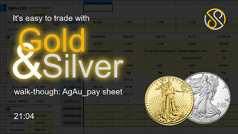 Trade Silver and Gold Conversion Worksheet