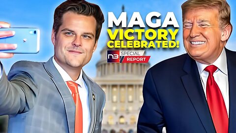 MAGA Victory! Trump and Gaetz Celebrate Mike Johnson's Win!