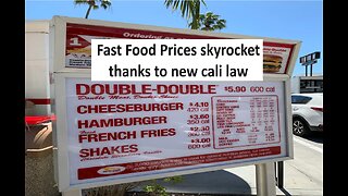 California fast food prices skyrocketing 153% due to min wage law