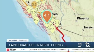North County residents shaken up by 4.0 earthquake