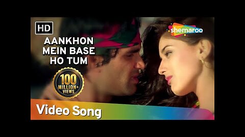 Aankhon Mein Base Ho Tum (Duet) - Sunil Shetty - Sonali Bendre - Takkar - Bollywood Songs - Abhijeet