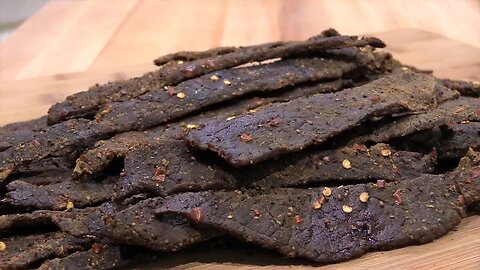 Peppered Beef Jerky in the Oven