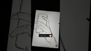 How to Draw Phone in Hand? - Daily Art nr.178🖌️