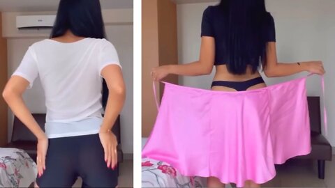 TRYING ON SUMMER OUTFITS Satin & Linen mini skirt #shorts #short #shortvideo