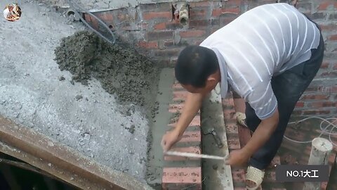 How To Build Brick Stair - Amazing Asian Method Construction Working