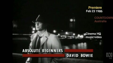 Absolute Beginners • Feb 23 1986 COUNTDOWN Australia