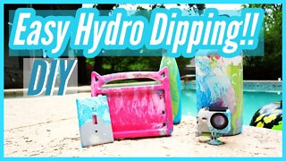 1 Hour Project Easy Hydro Dripping You Can Do At Home!! | Hydro dipping For Beginners