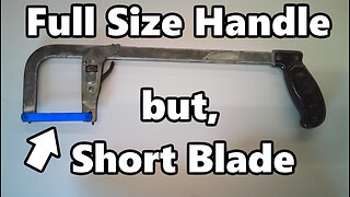 Vintage KD Convertible HackSaw - Shortening a Saw Blade