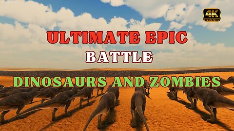 Ultimate Battle Between 100 Dinosaurs and 1M Zombies | Ultimate Epic Battle Simulator 2 | "4K" | PC