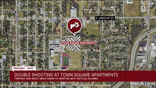 Double shooting at Town Square Apartments