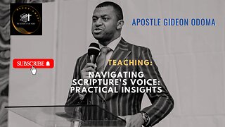Decoding Scripture's Voice- Listening Mastery: APOSTLE GIDEON ODOMA