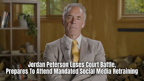 Jordan Peterson Loses Court Battle, Prepares To Attend Mandated Social Media Retraining