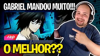 REACT Rap do L (Death Note) - O MAIOR DETETIVE | NERD HITS