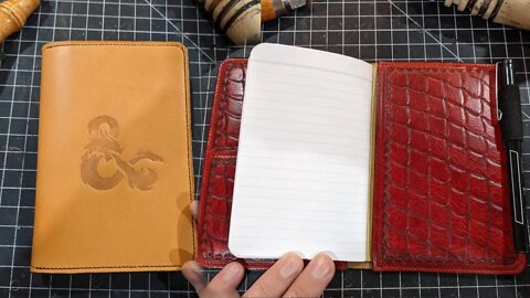 Making a Hand Tooled D&D "Dragon Scale" Journal Cover | Leatherworking