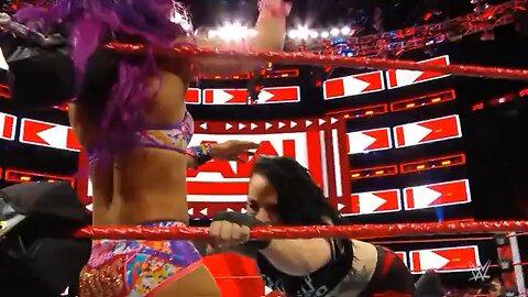 Ruby strikes Sasha’s stomach, causing her ass to jiggle (literally)