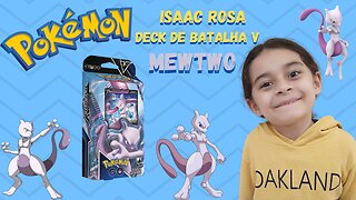 DECK DE BATALHA V MEWTWO / POKEMON BARALHO BATALHA MEWTWO V / DECK UNBOXING