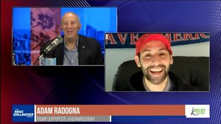 Mike talks to Trump supporter Adam Radogna who was told his ‘Let’s Go Brandon’ mask couldn’t be worn on a flight