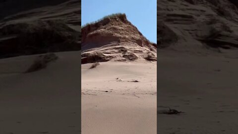 Huge sand dune in Canada