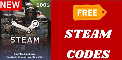 STEAM CODES REDEEM 2023 🔥 HOW TO GET $100 FREE STEAM GIFT CARDS ONLINE [{NEW}]