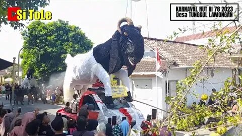 FULL KARNAVAL HUT RI 78 TERMEGAH 2023. DESA TUNGGUL LAMONGAN