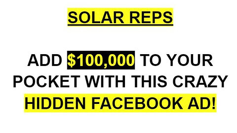 How To Run Facebook Ads For Solar Companies |Generate Leads In 2023 Marketing Campaign Door Knocking