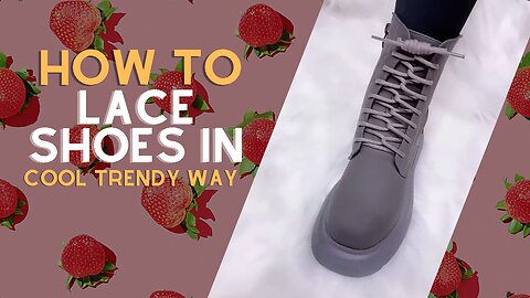 Trendy way to lace your shoes