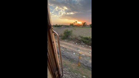 Train- sunset view