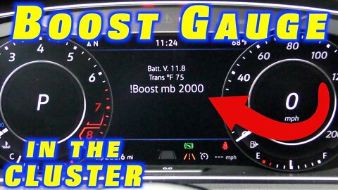 How To Add a Boost Gauge Display (MK7.5 Golf R + MQB)
