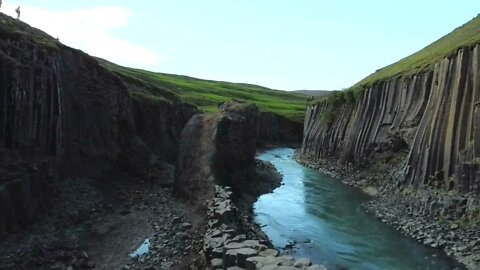 Studlagil Canyon - Iceland - by Drone DJI mini 2
