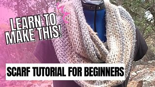 How to Crochet a Scarf or Cowl for Beginners