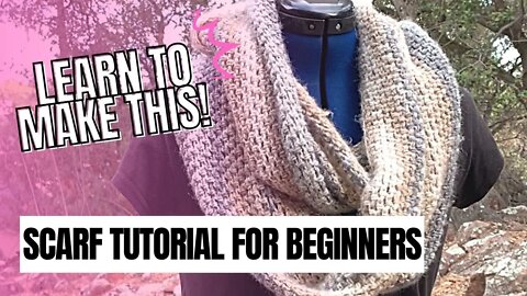 How to Crochet a Scarf or Cowl for Beginners